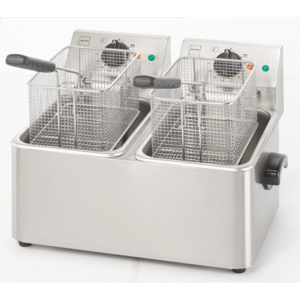 boro professional freidora eléctrica de 4+4 litros gdf3024